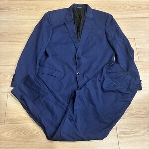 Emporio Armani G Line Navy Blue Two Button Suit Size 44